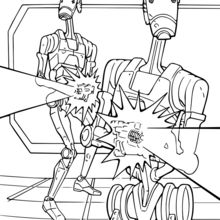 Star Wars Battle Droids coloring page