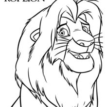The Lion King - Simba coloring page