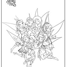 Tinker Bell & Friends coloring page