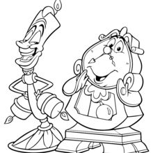 Beauty and the Beast coloring page
