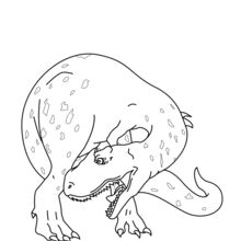 Allosaurus coloring page