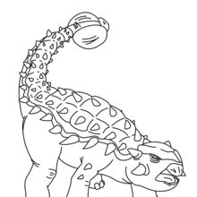 Ankylosaurus coloring page