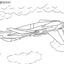 Us Army plane coloring page