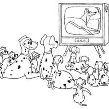 TV time coloring page