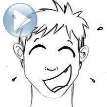 Draw Facial Expressions: Laughter how-to draw lesson
