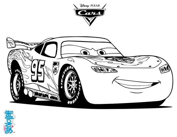 Lightening mcqueen - cars 2 coloring pages 