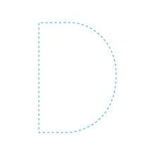 The Letter D how-to draw lesson