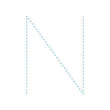 The Letter N how-to draw lesson