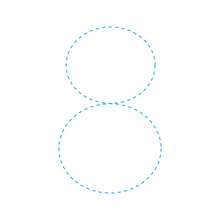 How to draw the number 8 - Hellokids.com