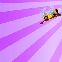 Bee in Flight wallpaper