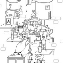 Brewing Potions coloring page