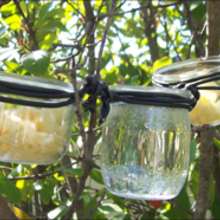 Glass Jar Bird Feeders