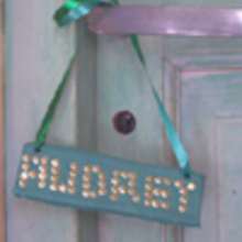 Name Plaque craft for kids