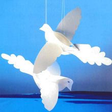 Paper Doves craft for kids