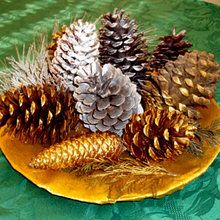 Pinecone Christmas Table Decoration craft for kids