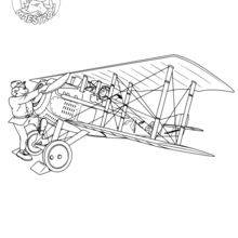The Beginnings of Aviation coloring page