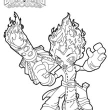 Torch coloring page