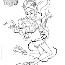 Monster High Freaky Fusion - Clawvenus coloring page
