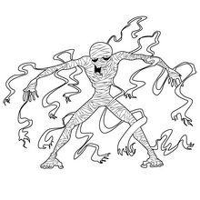 Evil Mummy coloring page