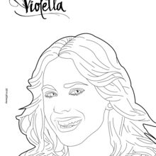 Violetta coloring page