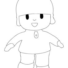 Pocoyo coloring picture