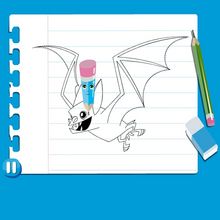 BAT how-to draw lesson
