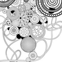 Circles and Rosettes coloring page