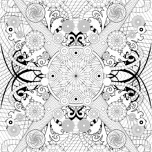 Rosette Intricate Patterns coloring page