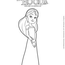Robin Hood - Marianne (Mischief in Sherwood) coloring page