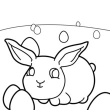 Baby Easter Bunny coloring page