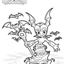 Bat Spin coloring page