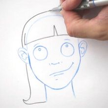 Drawing Hair: The fringe how-to draw lesson