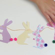Rabbit Garland craft for kids