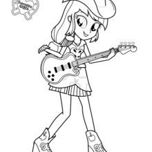 Applejack coloring page