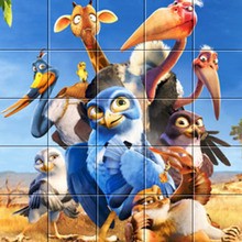 The characters in the film Strange birds puzzle