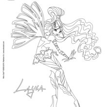 Layla, transformation Sirenix coloring page