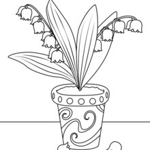 Lily of the Valley coloring page