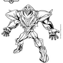 Dread miles in full armor coloring page
