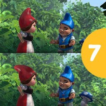Gnomeo et Juliet spot the difference game