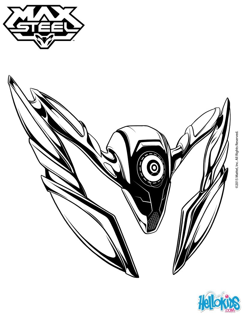 Steel - companion to max steel coloring pages 