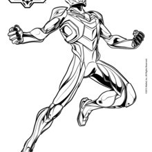 Superhero Max Steel coloring page