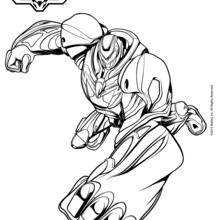 Turbo Max Steel coloring page