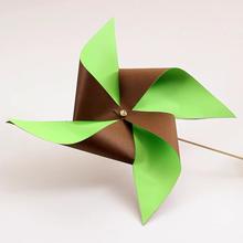 Two-colored paper pinwheel