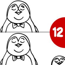 PENGUIN find the differences spot the difference game