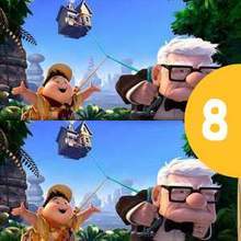 Up -  Pixar Animation spot the difference game