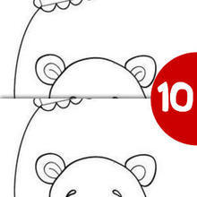 Love Bear & balloon spot the difference game