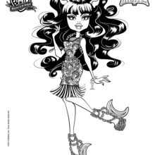 Clawdeen Wolf 2 coloring page