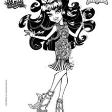 Clawdeen Wolf coloring page