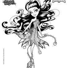 monster high spectra and abbey coloring pages