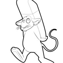 Mouse Moves Eraser coloring page